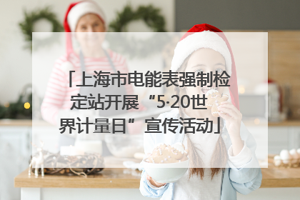 上海市电能表强制检定站开展“5·20世界计量日”宣传活动